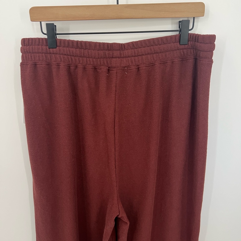 Spiritual Gangster Claudia lofty slub rib wide leg pant NWT size XL - Picture 5 of 9